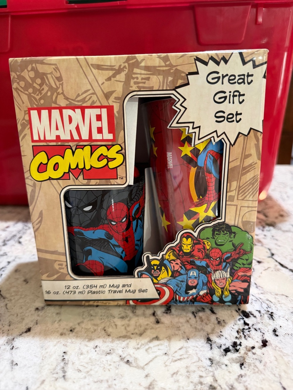 Marvel Comics Spider-Man Mug and Travel Mug Set